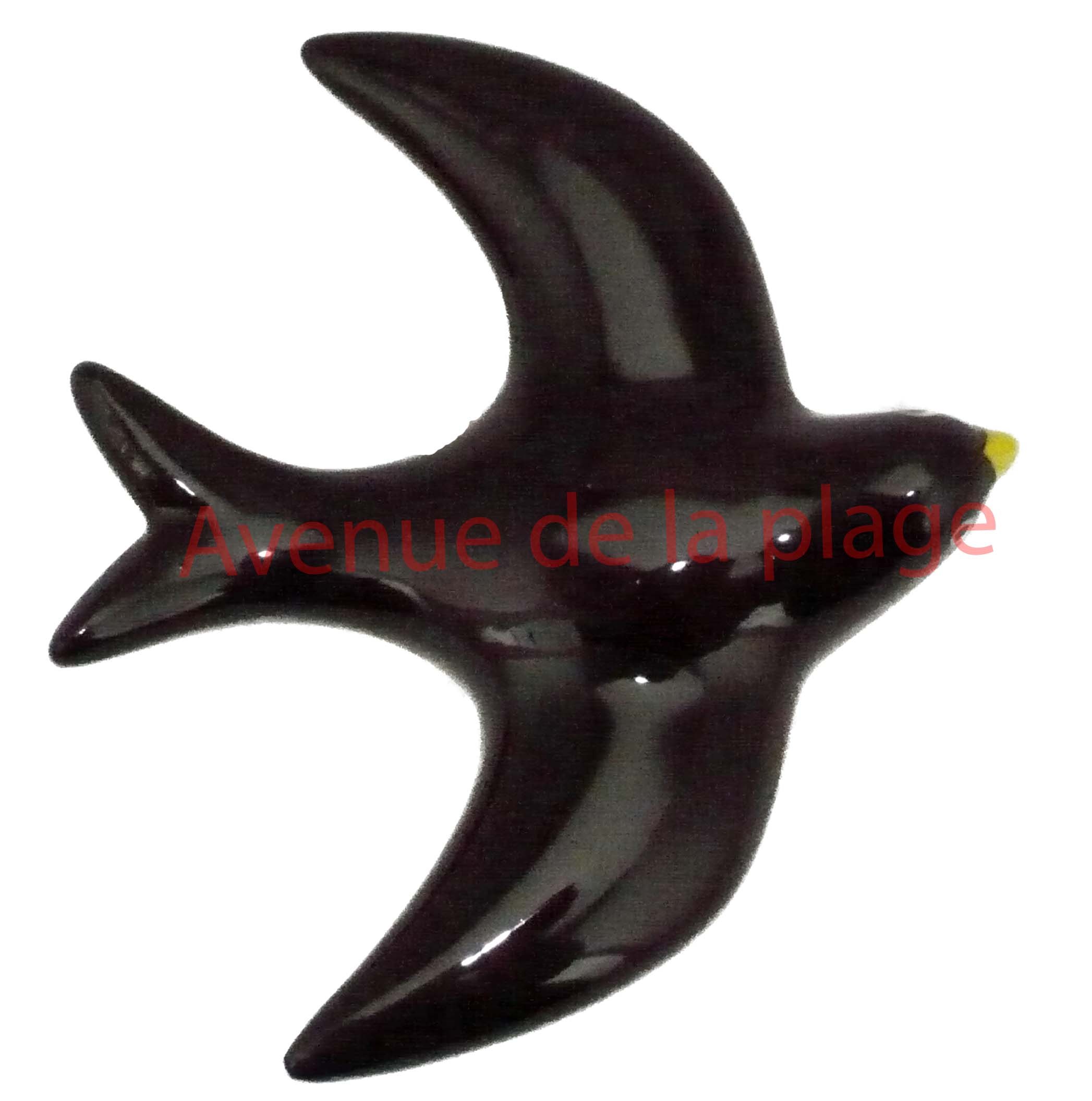 Hirondelle murale pour façade extérieure 8.5 x 7.5 cm