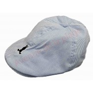 Casquette plate rayée marinière bleue pour enfant