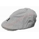 Casquette plate rayée marinière noire pour enfant