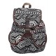 Sac à dos femme Aztèque noir et blanc