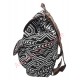 Sac à dos femme Aztèque noir et blanc