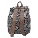 Sac à dos femme Aztèque noir et blanc