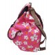 Sac à dos femme rose et fleurs