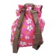 Sac à dos femme rose et fleurs