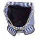 Sac à dos femme rayé bleu et blanc