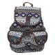 Sac à dos Aztèque bleu et blanc pour femme