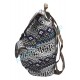 Sac à dos Aztèque bleu et blanc pour femme