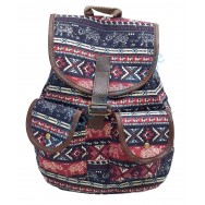 Sac à dos femme éléphant bleu marine et bordeaux