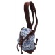 Mini sac à dos Aztèque bleu et blanc