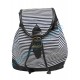 Mini sac à dos Marinière bleue marine