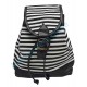 Mini sac à dos Marinière bleue noire