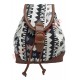 Mini sac à dos Maya noir et blanc