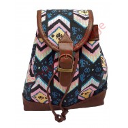 Mini sac à dos Maya rose et noir