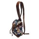 Mini sac à dos Maya rose et noir