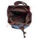 Mini sac à dos plumes bleu