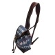 Mini sac à dos plumes bleu marine