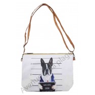 Sac à main pochette Bad dog bouledogue français