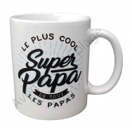 Mug cadeau "Super Papa le plus cool"