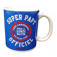 Mug humoristique "Super Papy Officiel"