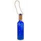 Bouteille bleue en verre lumineuse