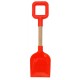 Pelle de plage en plastique orange fluo 36 cm manche bois