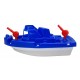 Bateau en plastique bleu - Jouet pour le bain pas cher.