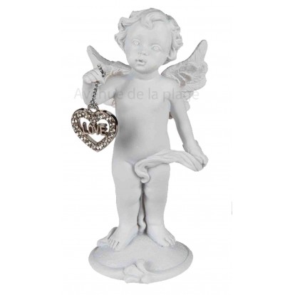 Figurine ange avec coeur métal A