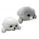 Peluche bébé phoque yeux brillants 30 cm