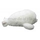 Peluche bébé phoque blanc yeux brillants 40 cm