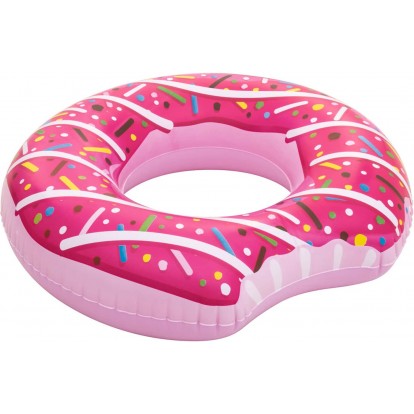 Bouée donut fraise géant 107 cm.