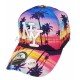Casquette NY palmiers coucher de soleil