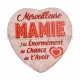 Magnet Coeur Merveilleuse Mamie