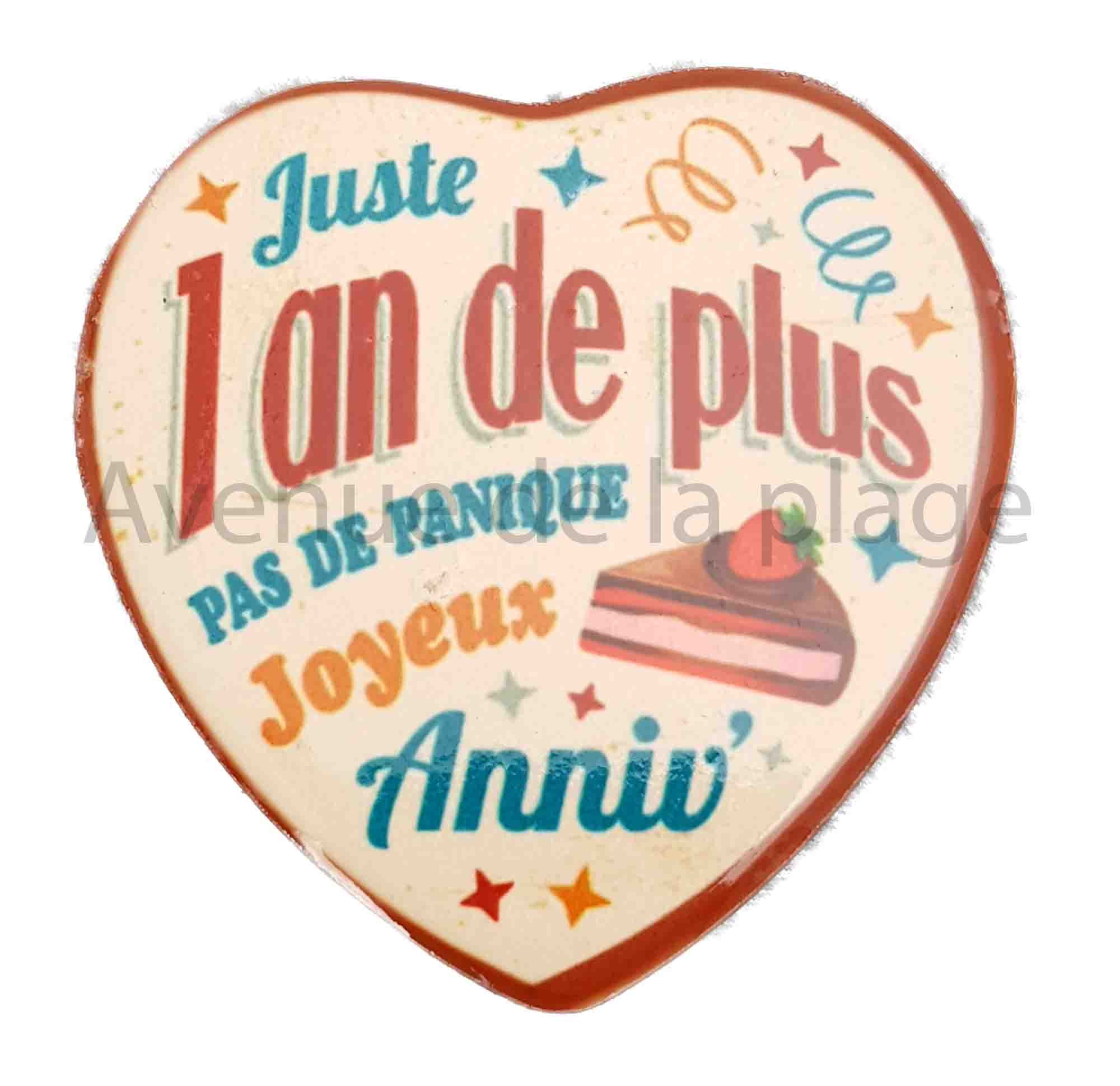 Magnet Coeur 1 An De Plus Idee Cadeau Anniversaire