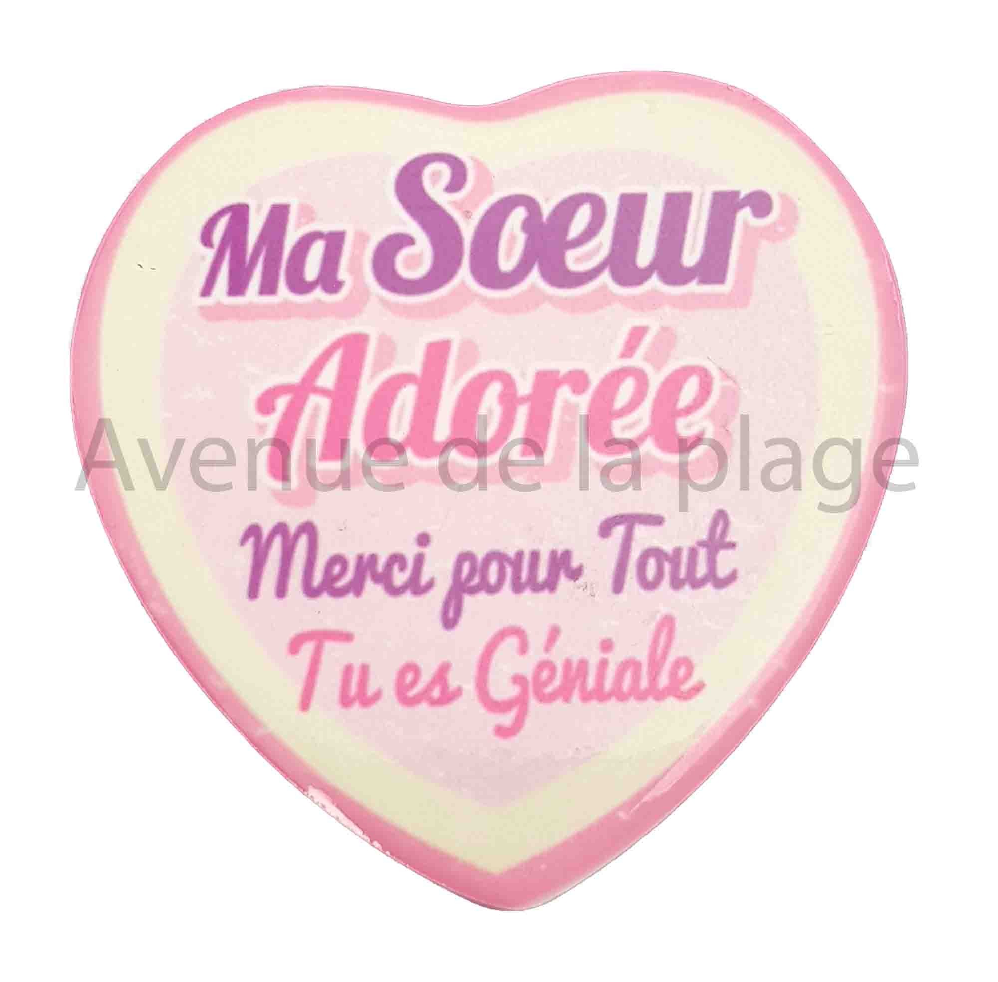 Magnet Coeur Ma Soeur Adoree Idee Cadeau Soeur Magnet Coeur Ma Soeur Adoree Idee Cadeau Soeur