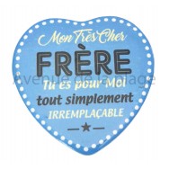 Magnet Coeur Mon Frère