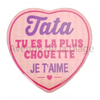 Magnet Coeur Tata je t'aime