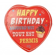 Magnet Coeur Happy Birthday