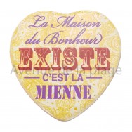 Magnet Coeur Maison du bonheur