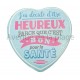 Magnet Coeur J'ai décidé d'être heureux
