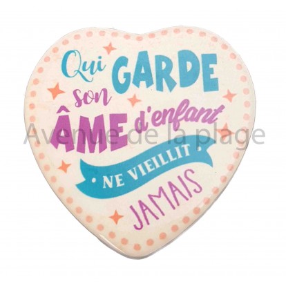 Magnet Coeur Âme d'enfant