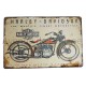 Plaque vintage Harley Davidson