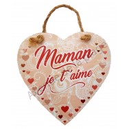 Coeur message "Maman je t'aime"