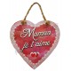 Coeur à suspendre "Maman je t'aime"