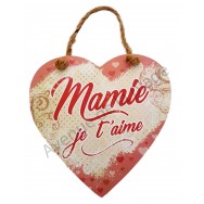 Coeur message "Mamie je t'aime"
