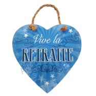 Coeur message "Vive la retraite"