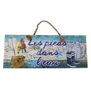 Panneau Les pieds dans l'eau