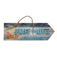 Pancarte Plage Privée