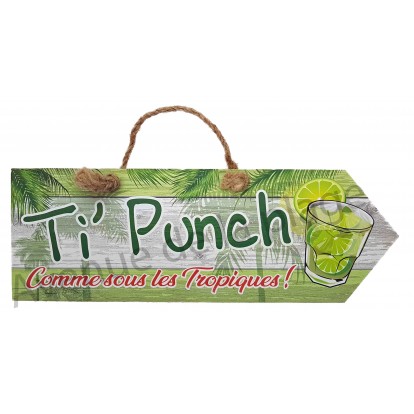 Pancarte Ti'Punch Comme sous les Tropiques