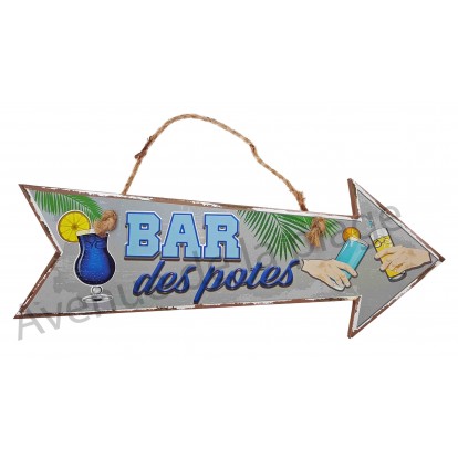 Flèche décorative Bar des potes