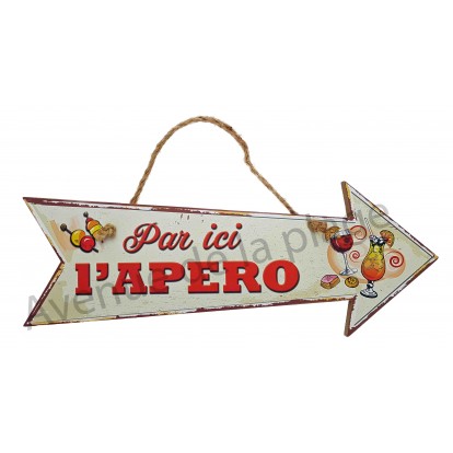 Flèche décorative Par ici l'Apéro